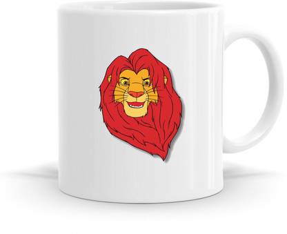 R CREATION Simba Printed Ceramic Coffee Mug