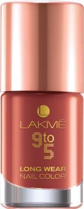 Lakmé 9 to 5 Long Wear Nail Color Rust Project
