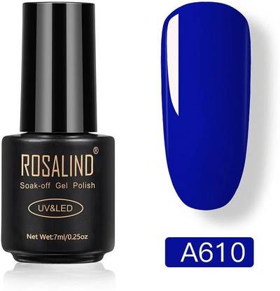 ROSALIND 7ML Vernis Neon Blue Nail Gel (RL-7ml-A610) RL-7ml-A610