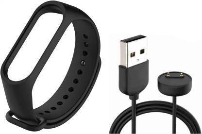 Asotai Mi5 Band Strap and Charging Cable Smart Band Strap (Black) Smart Band Strap