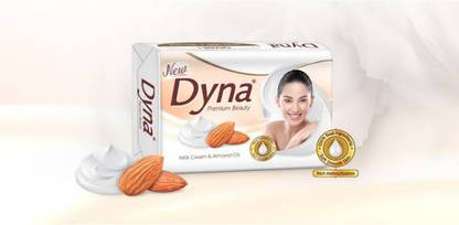 Dyna MILK CREAM & ALMOND OIL SOFT SKIN SOAP ( 8x 100 g)