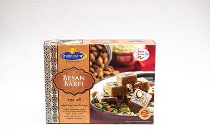 Ghasitaram's Ghasitaram Besan Barfi 400g Box