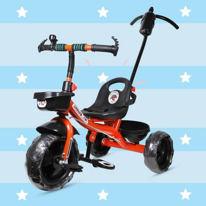 DUGGY DGY ORANGE BACK AND FRONT BASKET FOR KIDS-04 Tricycle