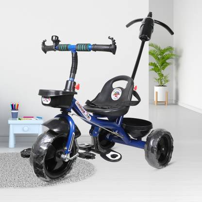 Stepupp STP G DARK BLUE HANDLE FRONT AND BACK BASKET FOR BABY-02 Tricycle