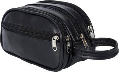 VIHAAN.TRADERS Shaving kit/Shaving bag/Black/Accessories bag/Toilet kit Travel Shaving Bag