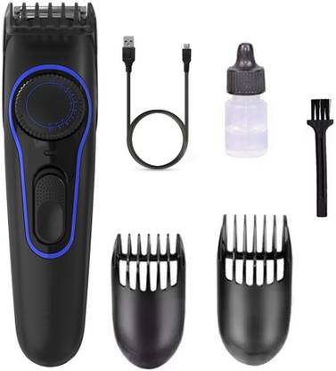 kjhj Professional Electronic Hair Multi Casual Runtime: 0 min Trimmer Fully Waterproof Trimmer 60 min  Runtime 2 Length Settings
