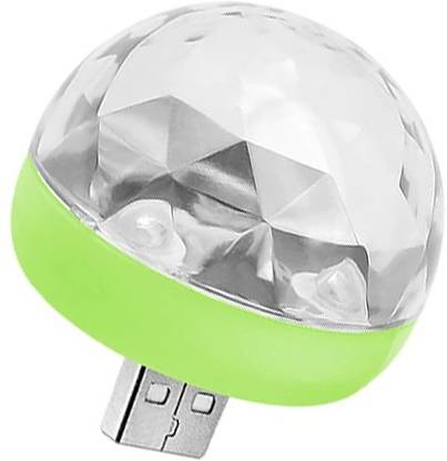 ZAMPEQ Led Magic ball USB Party Lights LED Small Magic Disco Ball Sound Control DJ Stage Light Disco Light for Car Led Light (Multicolor) Led Light