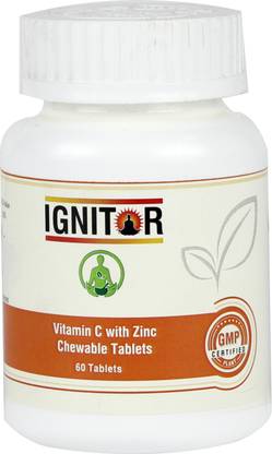 IGNITOR Vitamin C Chewable Tablets with Zinc (60 Tablets)