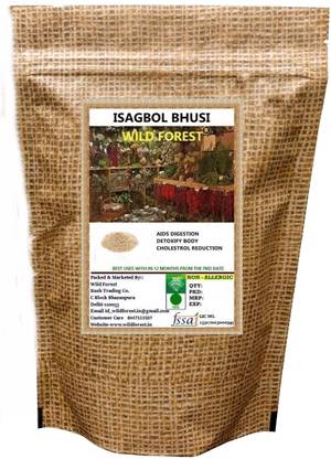 WILD FOREST Psyllium Husk (Isabgol Bhusi) Sat isabgol 400 GM