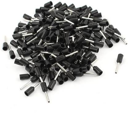 RPI SHOP - 1.5 SQMM (E1508) Wire Ferrules Copper Crimp Connectors,Wire Crimping Tool Kit,Insulated Cord Pin End Terminal, Color Black Pack of 900 Pcs End Terminal Wire Connector