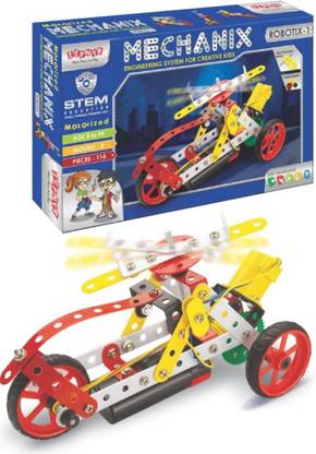 NAVRANGI MECHANIX-ROBOTIX-1 Can Make 8 Different Models Blocks and Construction game for kids