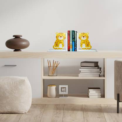Handzon Sitting Tiger Wooden Book End