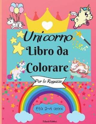Incredibili pagine da colorare per bambini con disegni facili da colorare per il tuo piccolo Unicorno per imparare e divertirsi Perfetto come regalo.