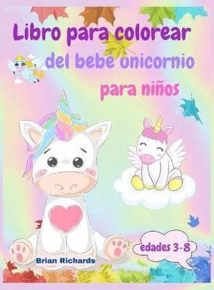 Libro para colorear del Bebe Unicornio para ninos