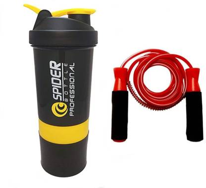 HKJ Jumping Skipping Rope for Gym Training, Exercise and Workout Foam 500 ml Shaker