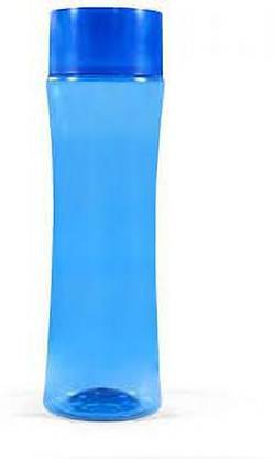 PGK TRADERS Round Curve Design Unbreakable Plastic Water Bottle for Fridge 1000 ml Bottle
