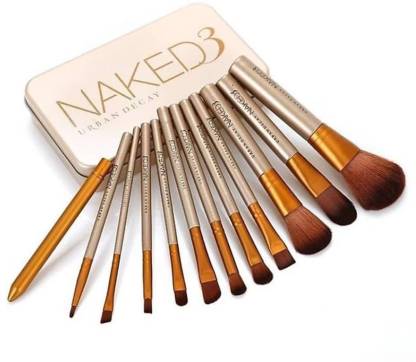 URBAN DECAY Naked3 Makeup Brush Set (12 Pcs) (Pack of 12)