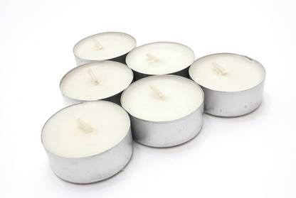 THIRTEENKCANDDLE Tealight Candles Tea Light Unscented White Burning Time 3 hours Set of 50 Candle
