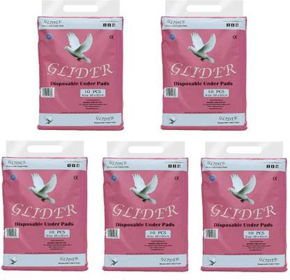 GLIDER Underpads - Size = 60 X 90 Cm - Large - 50 Sheets Adult Diapers - L