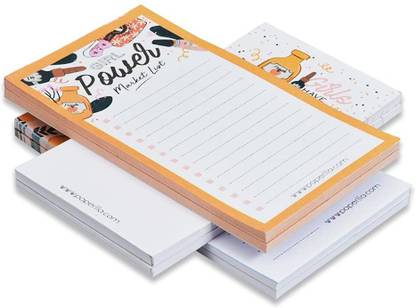 COI Daily to Do List Planner Notepad - Desktop Planning Pad with Daily Schedule - Home Office or School Supplies Set of 6 Pocket-size Note Pad UNRULED 50 Pages