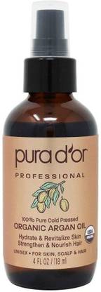 Pura D'or 100% Pure Organic Argan Oil