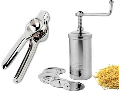 Flipkart SmartBuy Combo Of Sev Maker Machine With 6 Jalis and Lemon Squzzer Kitchen Tool Set