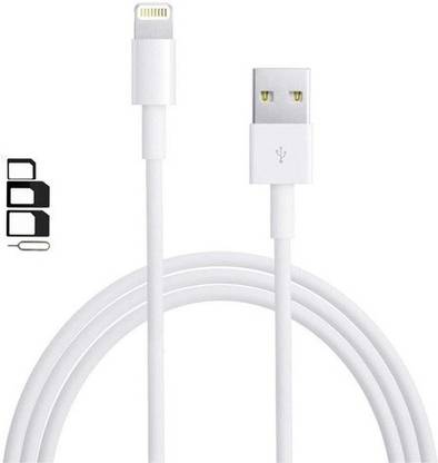 Shopnet Cable Accessory Combo for Fast Lightning USB Data Sync Charging Cable For Apple iPad Pro 9.7 - 1m Long WHITE