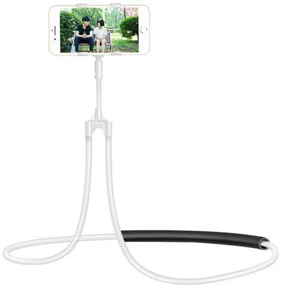 BUFONA BFN-NLWT3507 Lazy Hanging Neck Phone Stand 360 Degree Rotation Mobile Phone Mount Bracket Cell Phone Holder Stand Mobile Holder Multipurpose Hanging Neck Universal Mobile Phone Mount Lazy Bracket Stand Mobile Holder Flexible Mobile Phone Holder Hands-free Clip-on Smartphone’s Special Design for, Video, funny video , Bed Hanging Holder Mobile Holder