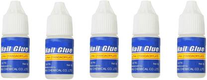 lukaf Nail Glue For Artificial Nails Professional Nail Gum For Fake Nails Pack of 5