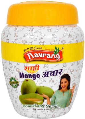 NAVRANG Organic Homemade Mengo Pickle Achaar I Traditional Achar (1Kg) Mango Pickle