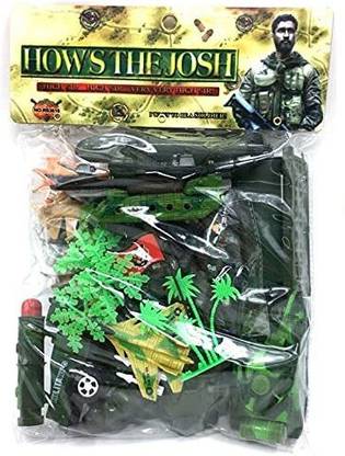 BHALALA ENTERPRISE Military Set/Soldier Set/Army Set with Helicopter| How's The Josh URI Army Action Figure Set for kids