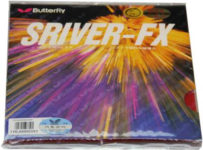 Butterfly Sriver-FX Table Tennis Rubber- Max (Red) 2.1 mm Table Tennis Rubber