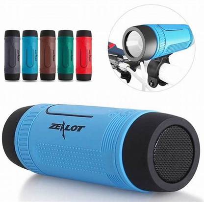 Viraan Outdoor Bluetooth Speakers, Portable Speaker for Bicycle Bike Wireless, Zealot S1 4000mAh Power Bank, Splashproof Microphone LED Light TF AUX, Full Outdoor Accessories for iOS Andoird 5 W Bluetooth Speaker