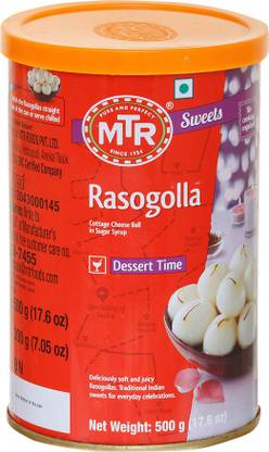 MTR Rasogolla Tin