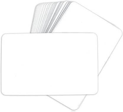 patil magic Learning Advantage Double sides Blank Playing Cards Poker size (Pack of 52 cards) 1 Magic Tricks