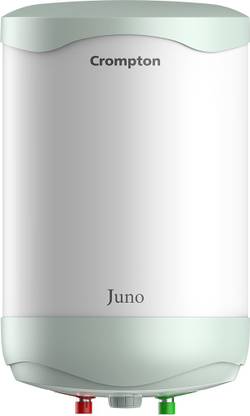 Crompton 10 L Storage Water Geyser (Juno 10 Litres, White, Green)