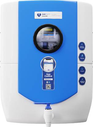 Zunpulse Smart Wi-Fi Water Purifier with 6 Stage Filtration and Live TDS Monitoring from Phone, 12 L RO + UV + UF + TDS Control + UV in Tank Water Purifier