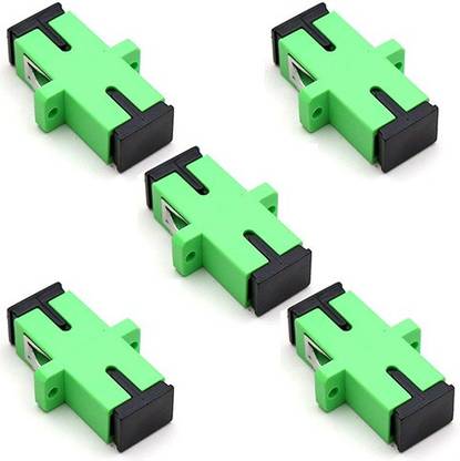 Nesgen-RS SIMPLEX SINGLE MODE SC APC SX SM OPTIC FIBER ADAPTER CONNECTER (PACK OF 50) Adapter Wire Connector