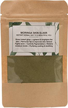 Daivik Moringa Skin Elixir Face Mask For Acne, Aging Skin, Tan Removal and Pigmentation - 50g