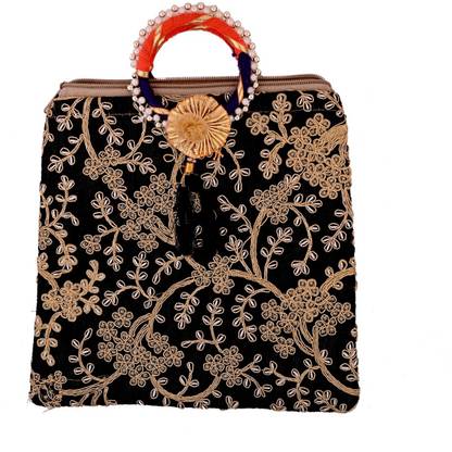 SAUBHAGYA TRADITIONAL HANDWORK MULTICOLOR DESIGNER HAND PURSE |CLUTCH|HAND BAG|EMBROIDERED|SLING TH LATKAN FOR WOMENS & GIRLS Waterproof Messenger Bag