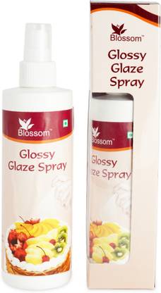 Blossom Edible Glossy Glaze Spray for Icing Fruit Cake, 250 gm Baking Non Sticky Sprays Powder