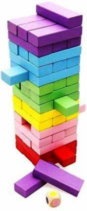 Pepino Best Colorful Combine Jenga Tower Up Stacking Game Set for Kids Party & Fun Games Board Game (Pack Of 1 )
