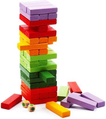 Pepino Great Jenga Tetris Tower Up Stacking Game Set for Kids Size Small (Pack Of 1 )