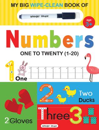 My Big Wipe and Clean Book of Numbers for Kids 1 to 20
