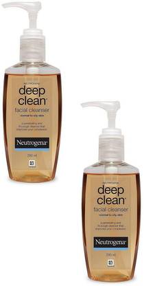 NEUTROGENA (Deep Clean Facial Cleanser) Each 200ml Pack of 2 Face Wash