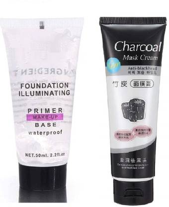 VBA Charcoal Peel Off Mask remove blackheads & whiteheads | deep skin purifying cleansing with Face Primer