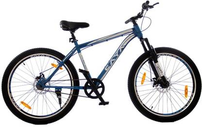 CAYA Fueled 26" Metallic Misano Blue Dual Disc, Double Wall Alloy Rims, Front Shocker 26 T (inch) BMX Cycle
