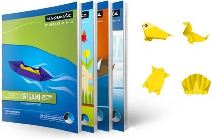 Classmate Origami Notebook - Unruled, 190 X 155mm Regular Notebook Unruled 172 Pages