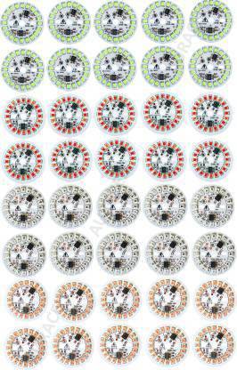 ROOPREKHA 40 Pcs Combo Red Green Blue Pink CLR 9 watt Led DOB Material - 10pcs each Color Light Electronic Hobby Kit