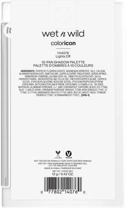 Wet n Wild NEW Color Icon 10 - Pan Shadow Palette - Lights off 12 g